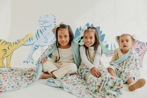 Image of Copper Pearl Jumbo 3-Layer Baby Blanket: Soft Baby Quilts for Boys and Girls | Breathable, Cozy, Toddler Blanket | Baby Quilt for Newborns | 60x72 Premium Material | Dinosaurs of Jurassic Park