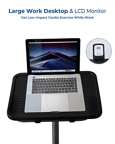 Borgusi Adjustable Desk Recumbent Exercise Bike For Home Magnetic Resistance Stationary Bike With 8 Levels Resistance, Adjustable Seat, Lcd Display With Device Holder, Suitable For Adults Office #TOP1