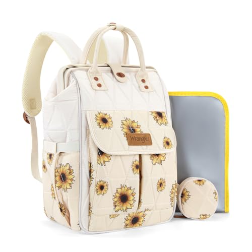 Image of Montana West Wrangler Aztec Diaper Bag Backpack Western Backpacks for Moms Baby Essentials Bag with Twist-Lock Closure, Insulated Pockets, Portable Changing Pad, Stroller Straps, Pacifier Case