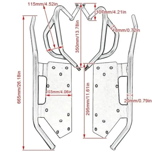 Barres de protection carénage moto C400GT pour éviter les rayures de chute arrière