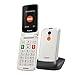 Produktbild Gigaset GL590 GSM - Senioren Mobiltelefon mit SOS-Funktion - einfache Bedienung mit 2,8" Farbdisplay und sprechenden Tasten - Hörgerätkompatibel - Klapphandy, pearl white