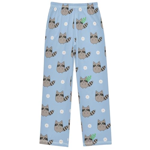 Boy's Pants Seagull Puffin Blue Wave Jogger Pants Elastic Waist Long Bottoms Trousers with Pockets 6-14 Years