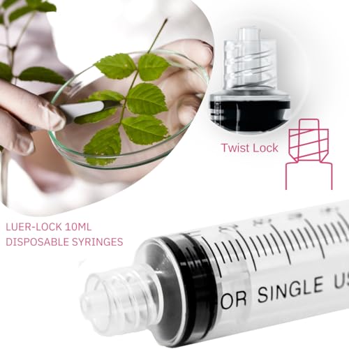 Image of ONE-CARE 10ml /cc Luer Lock Syringe, 100 /bx Blister-Packed | Safe Backstop, Precise Dosing, Accurate Graduation, High-Transparency Barrel, Silicone-Lubricated Plunger