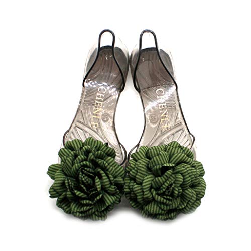 MIOKE Clear Flower Jelly Sandals for Women Summer Beach Transparent Comfy Water Girls Flat Jellies Sandal2