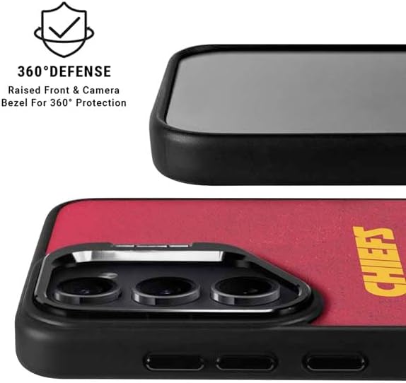 Skinit Kickstand Phone Case Compatible with Galaxy S25 Plus - Officially Licensed NFL Chiefs Super Bowl LVIII Champions Design