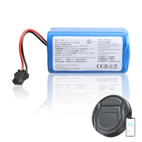 Batterie de Remplacement Lithium-ION 12,8 V MXJFYY Compatible avec Les aspirateurs Robots Lefant...