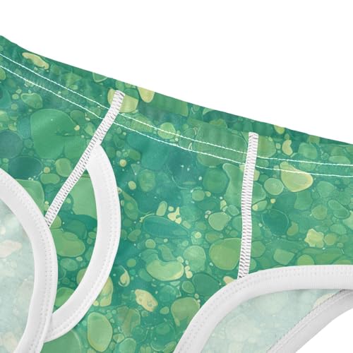 KLL Green Glitter Texture Toddler Boys Comfort Athletic Underwear Breathable Children Undies4