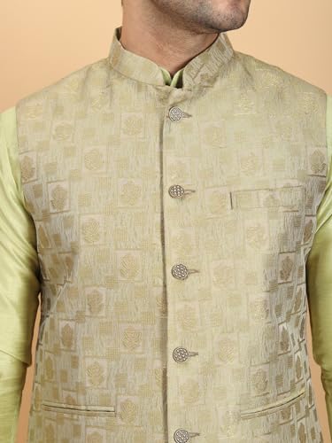 Image of Ethluxis Men Kurta Pyjama Jacket Set