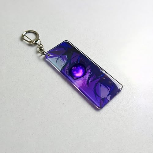 Image of Anime Acrylic Glowing Eyes Keychain | Luminous Eye Glow Key Ring | Premium Otaku Accessory for Bags, Bikes, Cars, Backpacks & Keys