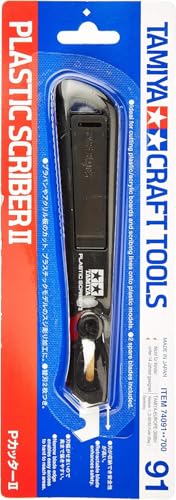 Miniatura 4 de Tamiya - 74091, Plastic Scriber Ii, La Herramienta De Plástico Para Cortar