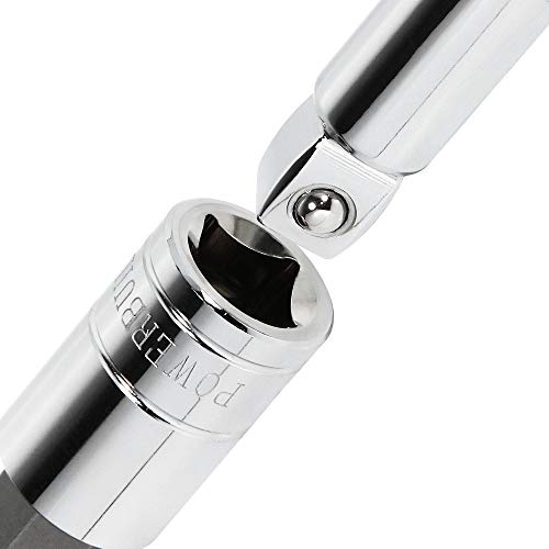 Powerbuilt 3 Piece 1/2-Inch Drive Metric Hex Bit Socket Set – 12mm, 14mm, 17mm – S2 Steel Bits & Chrome Vanadium Sockets with Storage Rail – Corrosion-Resistant, Mirror Finish – 641862 by Powerbuilt - Used condition - Image 6