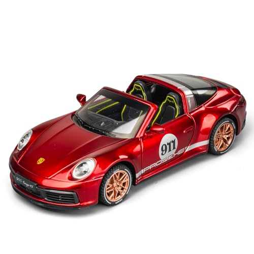 Auto a escala 1:32 modelo 911 Targa 4S rojo miniatura 1