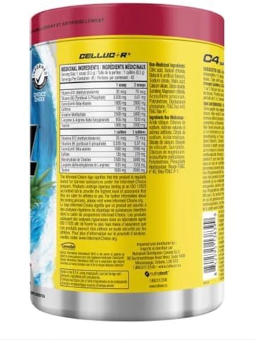 Cellucor C4 Original Pre Workout Powder - Sugar Free Preworkout Energy for Men & Women - 150mg Caffeine, Beta Alanine, Creatine (45) — view 3