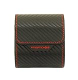 Schwarze Uhrenrolle in Carbon-Optik zur stilvollen Verstauung/Schutz Ihrer wertvollen Uhr