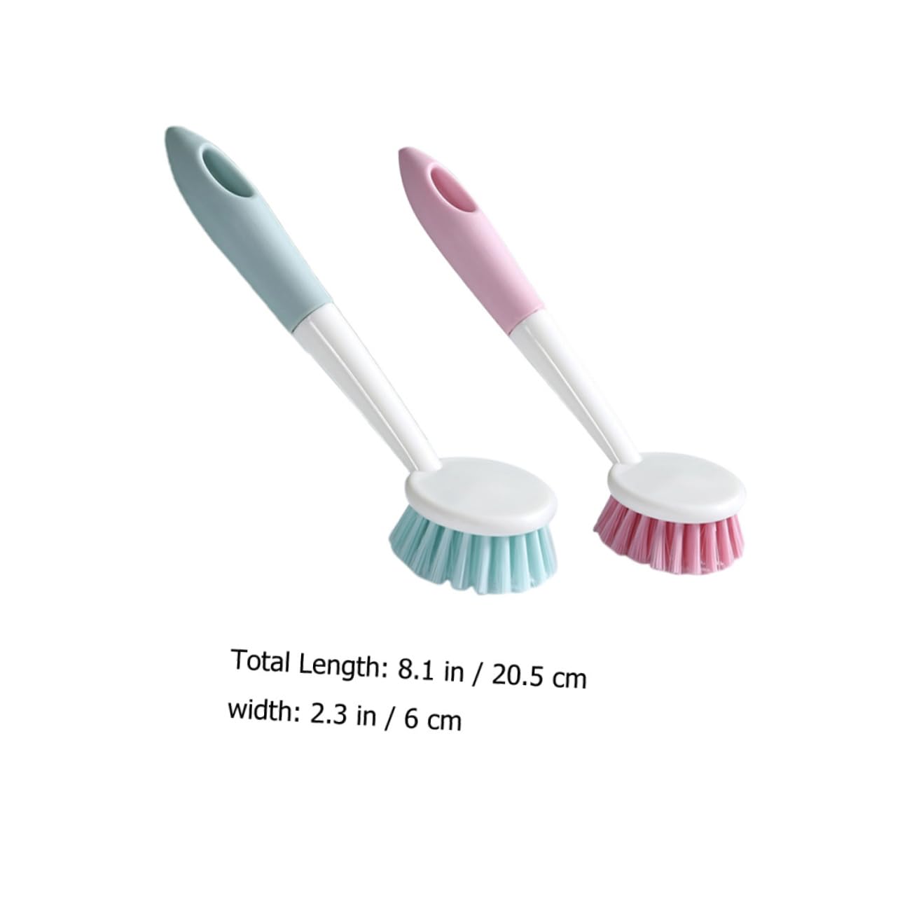 Beavorty Juego De 3 Cepillos para Fregar Platos con Mango para Cocina Cepillos para Fregar Ollas Y Estufas Suaves para El Revestimiento De Ollas Fácil Almacenamiento 2 Unidades X 3
