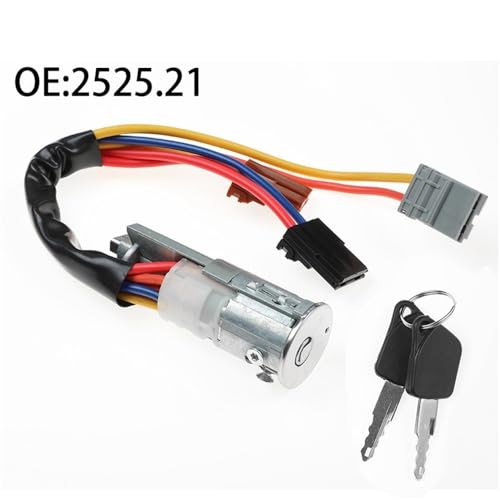 Interruptor de bloqueo de encendido 9790461580 con llaves para Berlingo 9790486480 2