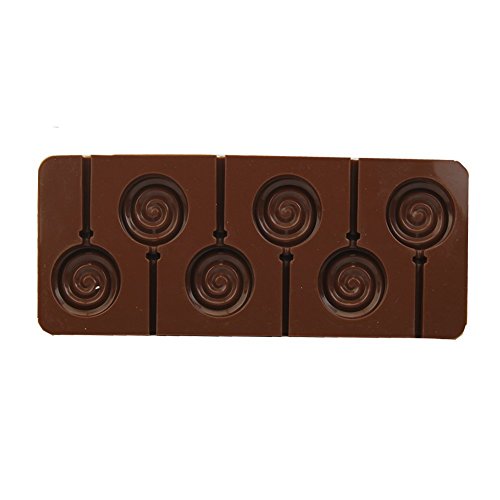 Ystd 6 - Lollipop Silicone Ice Cube Chocolate Cake Cookie Cupcake Soap Molds Mould #TOP4