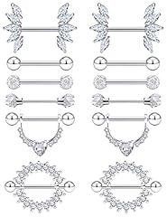 14g-6 pairs-silvertone