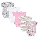 Super bequeme Baby Kurzarm Bodies in saftigen Farben für Mädchen - perfekt für den Frühling und Sommer. Durch das schlichte, unifarbene Design lassen sich einfach mit anderen Kleidungen kombinieren