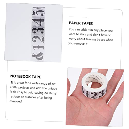 Ruban adhésif en papier pour manuel et projets de scrapbooking rétro faits maison