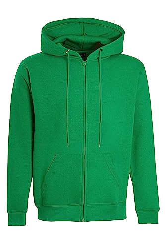 Image of imporio 11® Women Ladies Plain Oversized Hoodie Top With Zip Hoodies Sweatshirt Top Jumper Fleece Jacket Hoodies UK 8-20 (as8, numeric, numeric_12, numeric_14, regular, regular, Green)