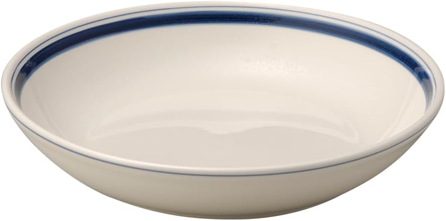 Koyo Pottery 10728011 Countryside Navy Blue Pasta Bowl, 9.4 inches (24 cm), Dishwasher Safe, Made in Japan