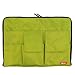 LIHIT LAB Laptop Sleeve with Storage Pockets (Bag-in-Bag), Yellow Green, 10 x 13.8 Inches (A7554-6)
