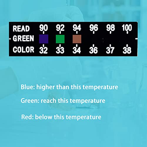 80 piece temperature strips for urine drug testing and analysis disposable adhesive urine test strip sticker 90 to 100 degrees fahrenheit 04mm thick lcd temperature stickers for urine test bottles