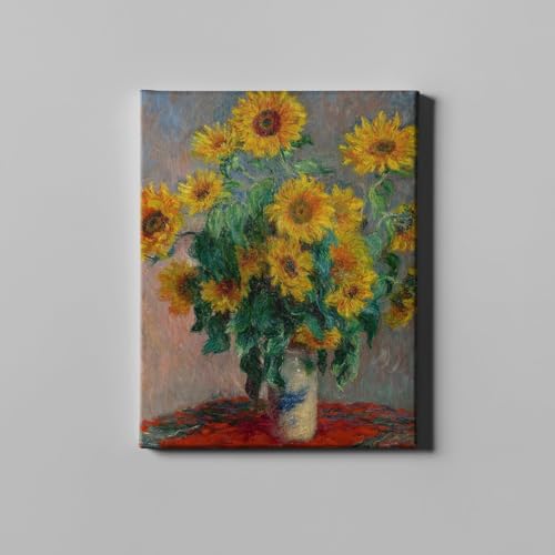 Claude Monet Tournesols Toile Galerie XL pour Habiller un Grand Mur Vide