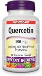 Webber Naturals Quercétine 500 mg, 60 Capsules, Soutien Antioxydant, Végétalien
