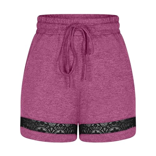 Calça curta feminina verão 2024 moda verão shorts casual confortável cintura elástica yoga camisa de