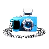 toy cameras amazon Bonito collar para cámara: ideal para el uso diario, fiestas, bailes y otras ocasiones. El collar de la cámara es delicado y adorable. Te recuerda capturar y grabar cada momento de la vida como una cámara.