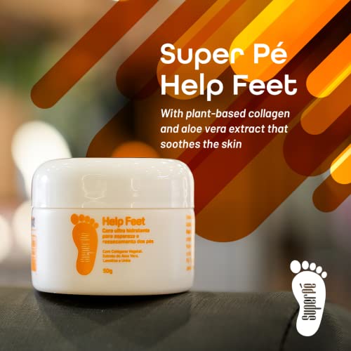 Super Pé Help Feet Cream - Hydration Cream, Professional Pedicure Spa Care Results At Home - Cruelty-Free, With Urea, Ultra-Moisturizer, Reduces Dryness, Smooth And Soft Feet - 7.44 Fl Oz/200Ml #TOP1