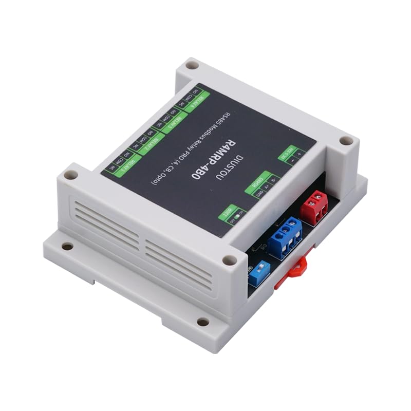RS485 Relay Modbus RTU Protocol Control 5-32V Voltage Industrial Grade Controller with ABS housing DIN Rail mounting (4-Channel)