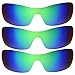 IMYTPFT 3 Compatible/Replacement For Lenses oakleys Radar Edge Green Polarized