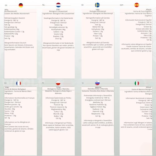 Wholefood Earth Organic Cassava Flour – 3 kg | GMO Free | Vegan | High Fibre | Certified Organic