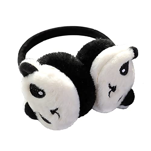 Orejeras de felpa para niñas con orejas de conejo brillantes YJZQ ajustables