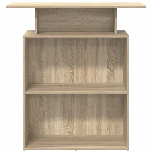 Meuble de réception en bois robuste chêne Sonoma 100 cm de large