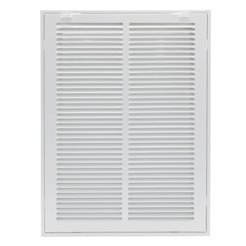 Howeall 14'W x 20'H [Duct Opening Size] Steel Return Air Filter Grille - Removable Face/Door for 1 inch Filters -HVAC Vent Cover Grill - White [Outer Dimensions: 16 5/8'W X 22 5/8'H]