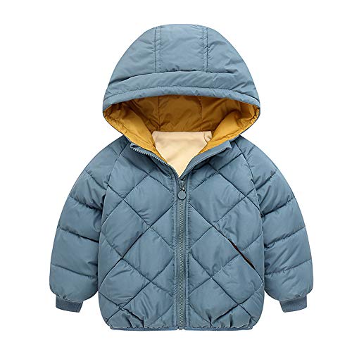 Image of Curipeer Kids Winter Jacket Front Zip Warm Snow Wear Toddler Outer Clothing 2-8T