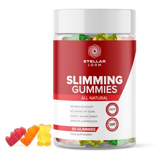 Slimming + ACV Gummies for All Natural Weight Loss | 60 Vegan & Gluten-Free Gummies - 2 Months Supply | Enhanced with Vitamin B12 & Folic Acid