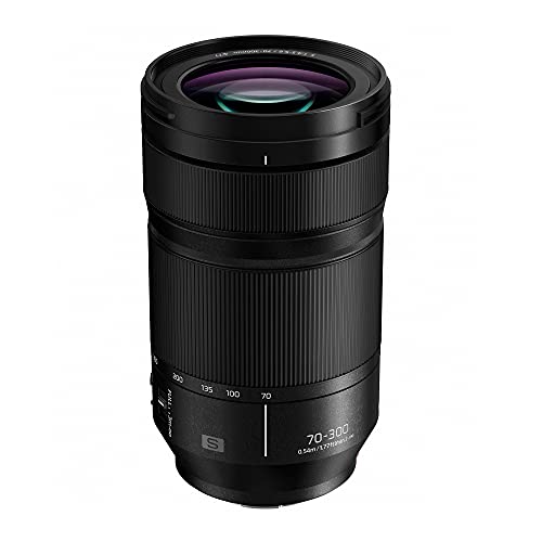 Panasonic LUMIX S Series Camera Lens, 70-300mm F4.5-5.6 Macro O.I.S. L Mount Interchangeable Lens for Mirrorless Full Frame Digital Cameras Black by Panasonic - Used condition - US$879.99