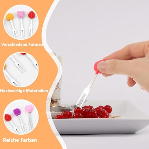 6 Stück Piekser Fingerfood Kinder Food Picks,Obstgabeln Kinder Obstgabeln Snack Piekser Kinder Mini Gabeln Für Kinder Brotdose Piekser Kinder,für Lunch-Box Party Nachmittagstee