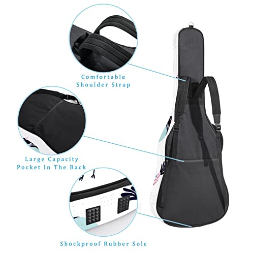 Hondank Étui rembourré pour guitare acoustique classique Motif papillons colorés sur rayures, Multicolore 10., 42.9×16… - Les Beatles, Paul McCartney, John Lennon, RIngo Starr, George Harrison Hondank Étui rembourré pour guitare acoustique classique Motif papillons colorés sur rayures, Multicolore 10., 42.9x16… – Image 4