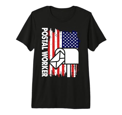 Postal Worker USA American Flag US Premium T-Shirt