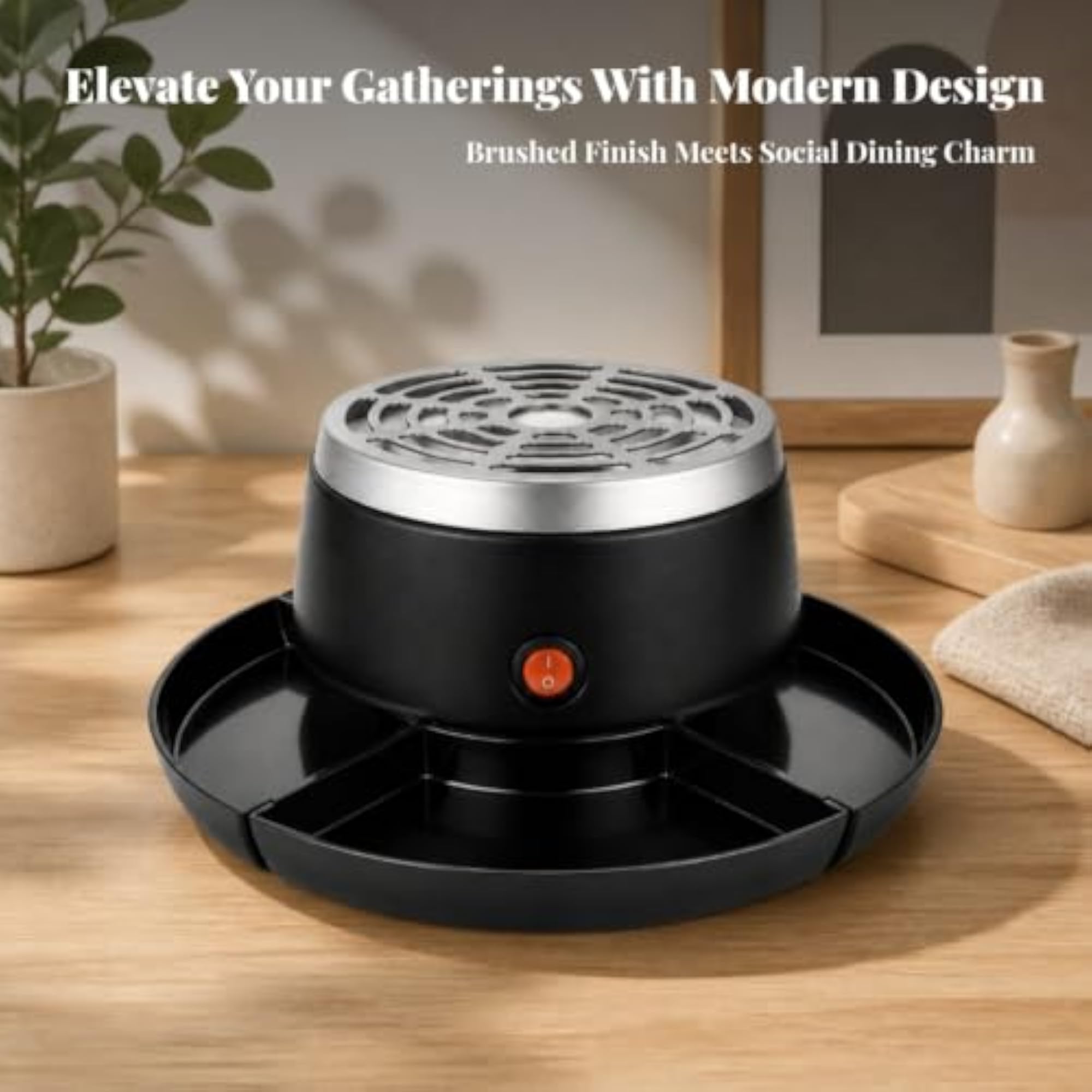 Compartmentalized Electric Chocolate Melter with Serving Tray