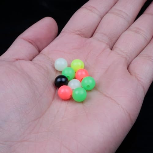 Set de 200 cuentas luminosas de pesca 5mm-8mm miniatura 2