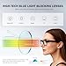 XVXV 2 Pairs +2.5 Reading Glasses,Blue Light Blocking Readers for Men Women,Anti Eyestrain/UV Lightweight Spring Hinges Eyeglasses