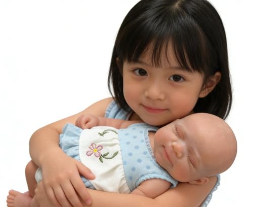 Muñeca Bebé Reborn Silicona Platinum 16 pulgadas Realista miniatura 7