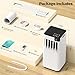 ZAFRO 8,000 BTU Portable Air Conditioners, 4 Modes Portable AC Unit with Fast Cooling/Energy Efficient/Remote/24Hrs Timer for Bedroom/Dorms/Indoor Rooms, White
